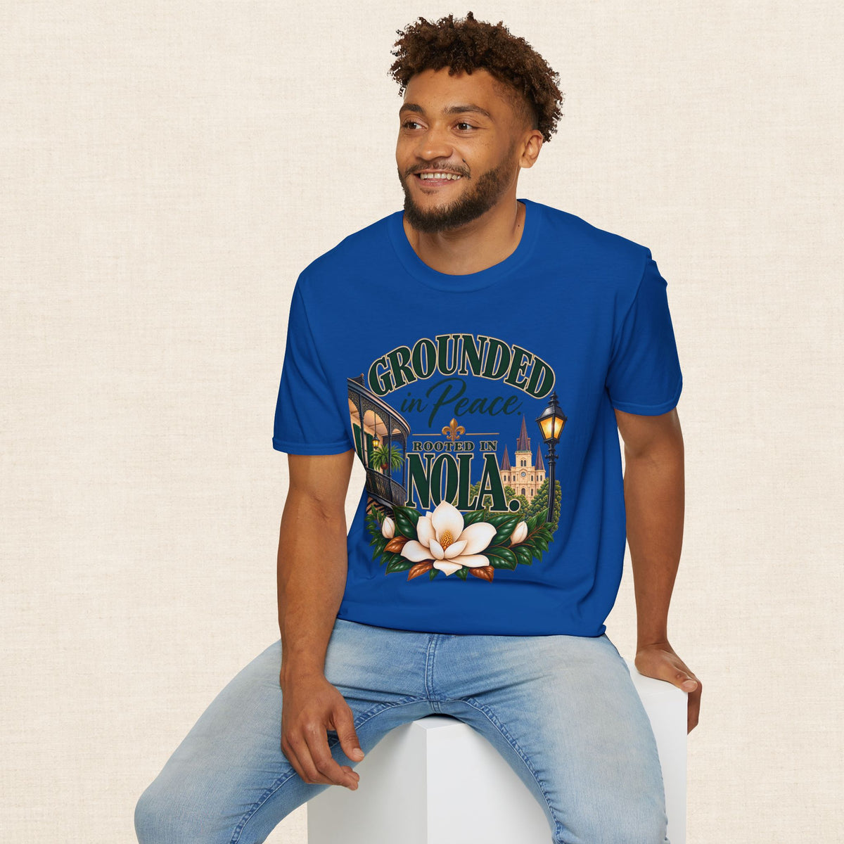 Grounded in Peace Rooted in NOLA T-Shirt