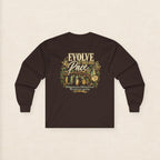 Evolve at Your Own Pace Butterfly Botanical Long Sleeve Tee