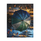 Covered — Rainy Cityscape Jigsaw Puzzle | 252 or 500 Pieces