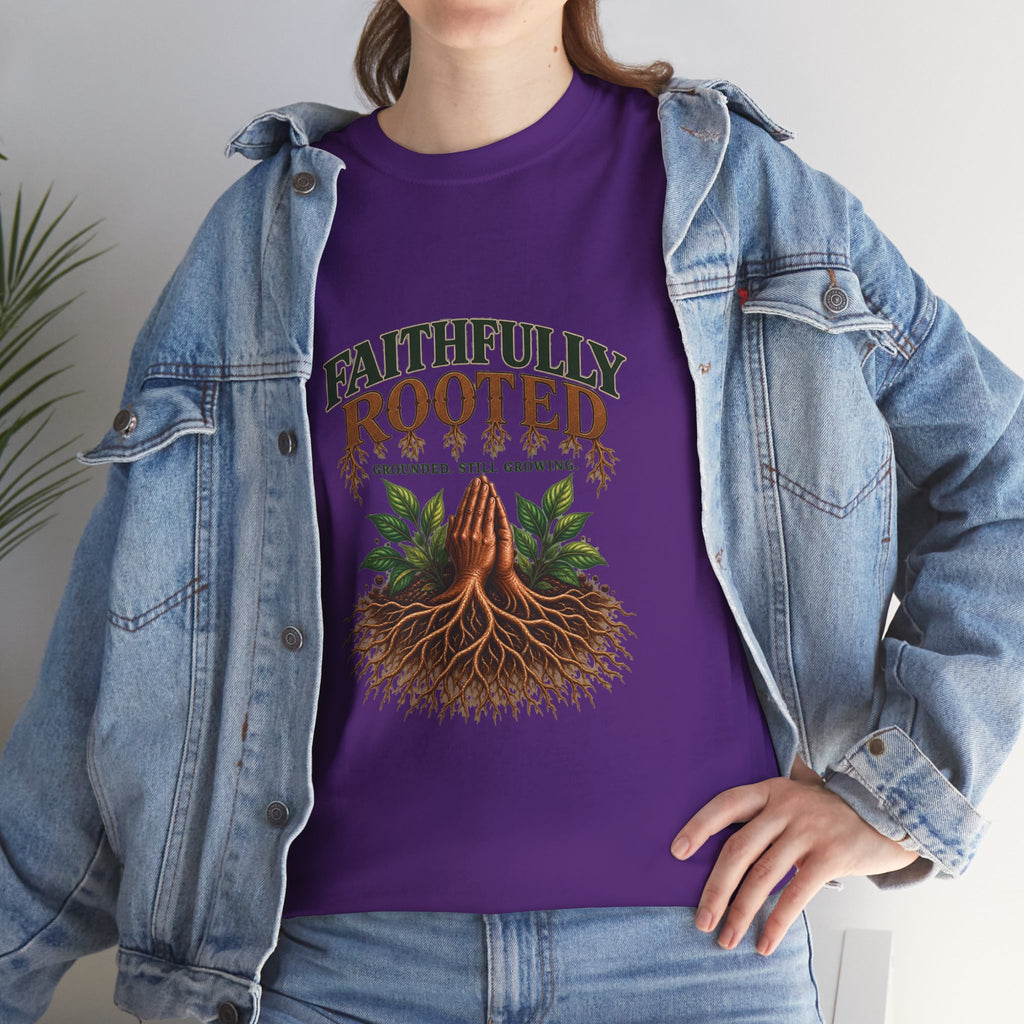 Faithfully Rooted | Christian Faith Graphic T-Shirt