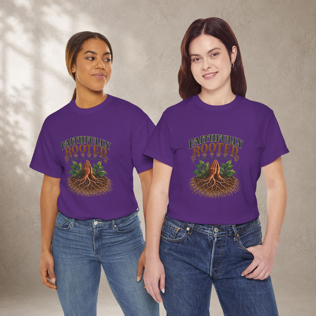 Faithfully Rooted | Christian Faith Graphic T-Shirt