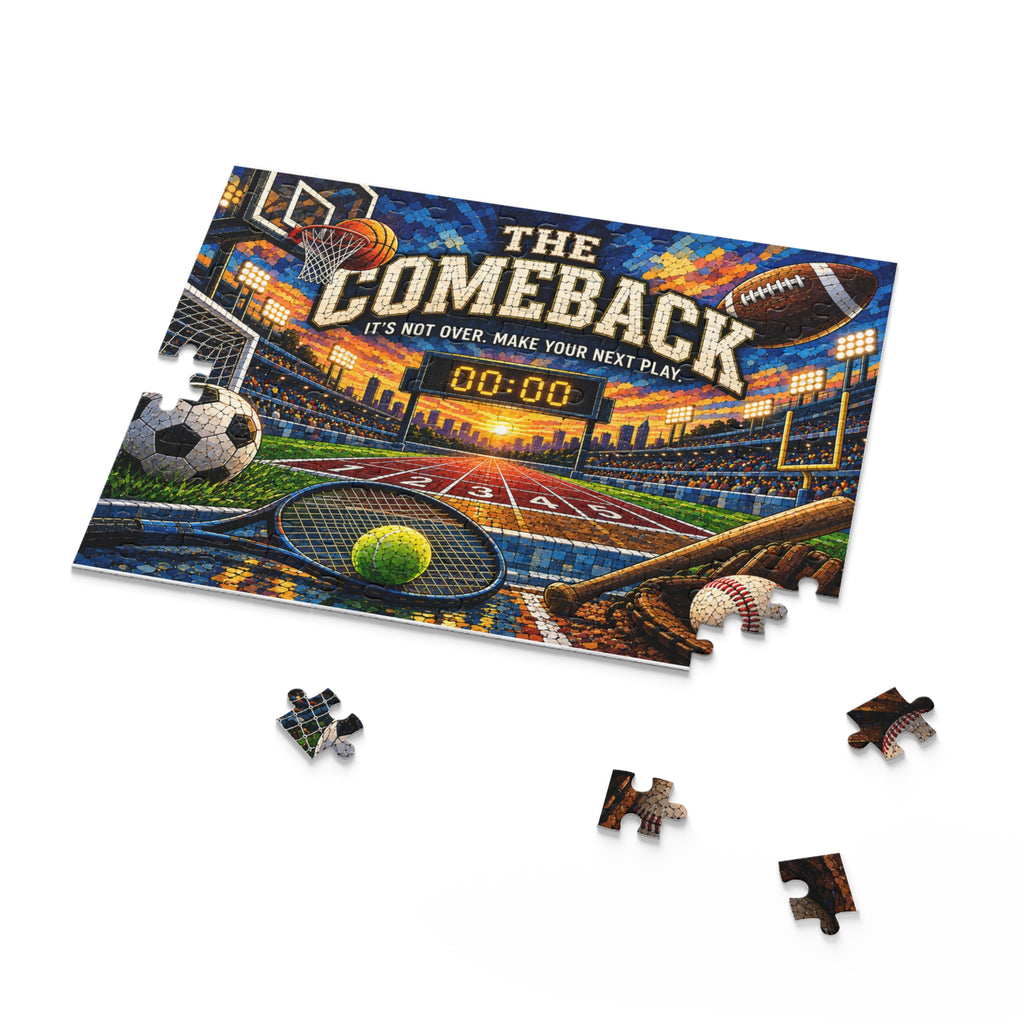 The Comeback Sports Puzzle — Motivational Stadium Jigsaw | 120 or 252 Pieces