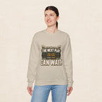 Crewneck Sweatshirt — "The Next Play Can Wait" Scoreboard Design