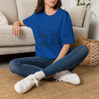 T-Shirt — 'Carry Less. Make Room' Minimalist Relaxed Tee