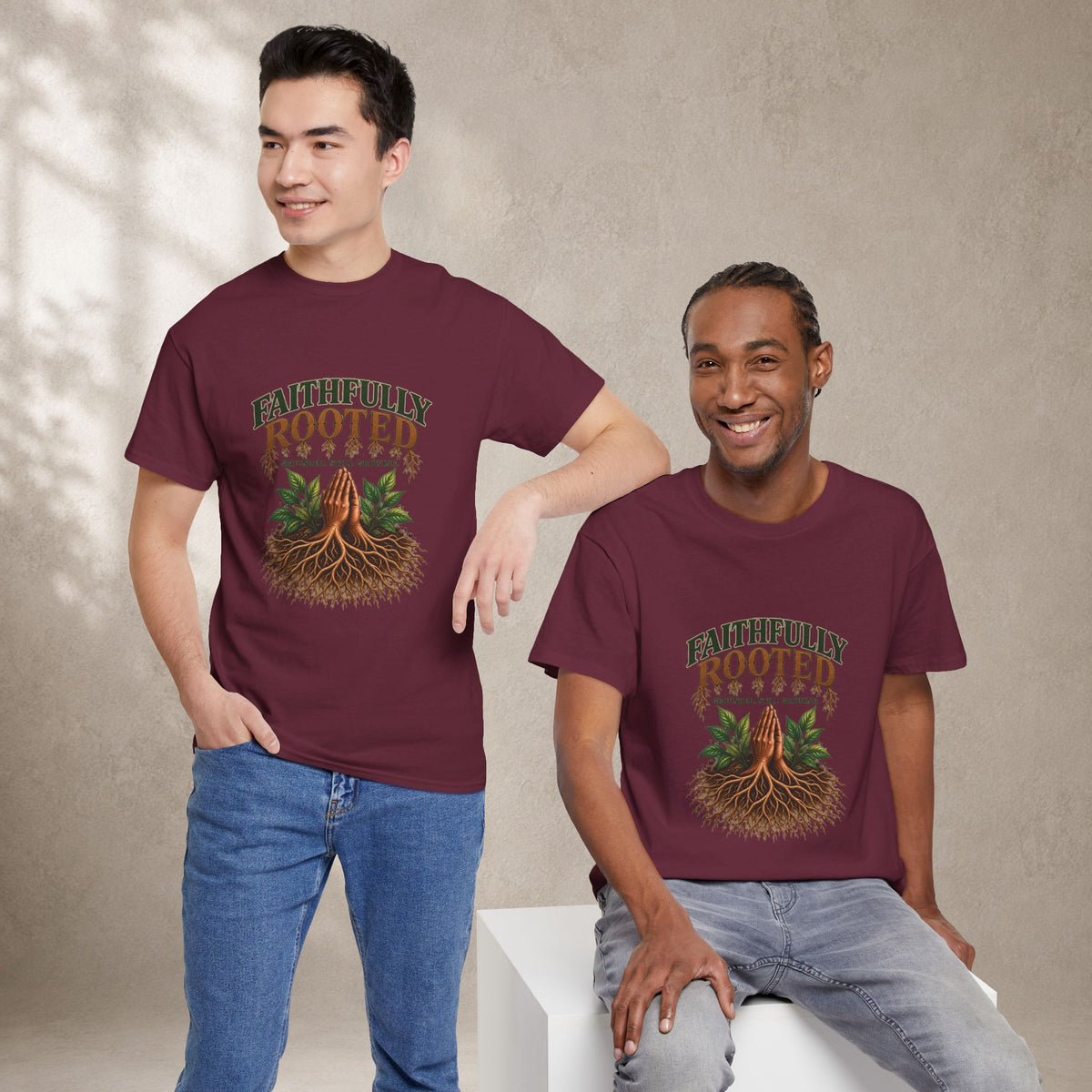 Faithfully Rooted | Christian Faith Graphic T-Shirt