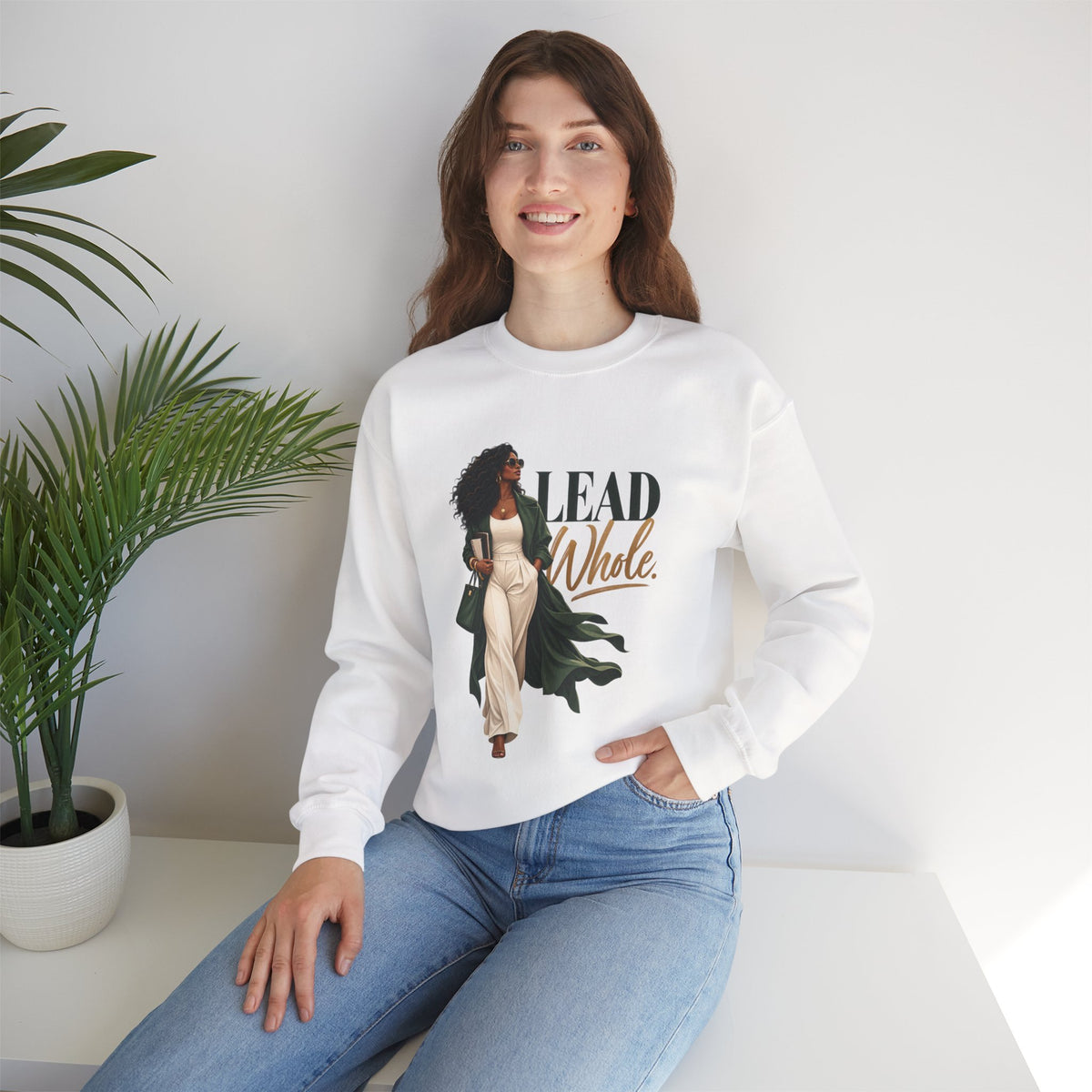 Lead Whole | Women's Empowerment Crewneck Sweatshirt