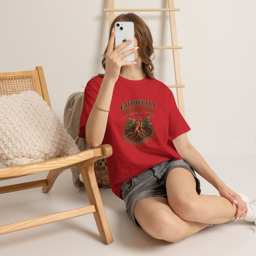 Faithfully Rooted | Christian Faith Graphic T-Shirt