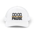 Pause Timer Snapback Trucker Cap — "00:00 PAUSE" Graphic Hat