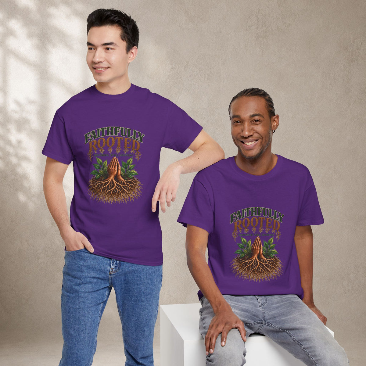 Faithfully Rooted | Christian Faith Graphic T-Shirt