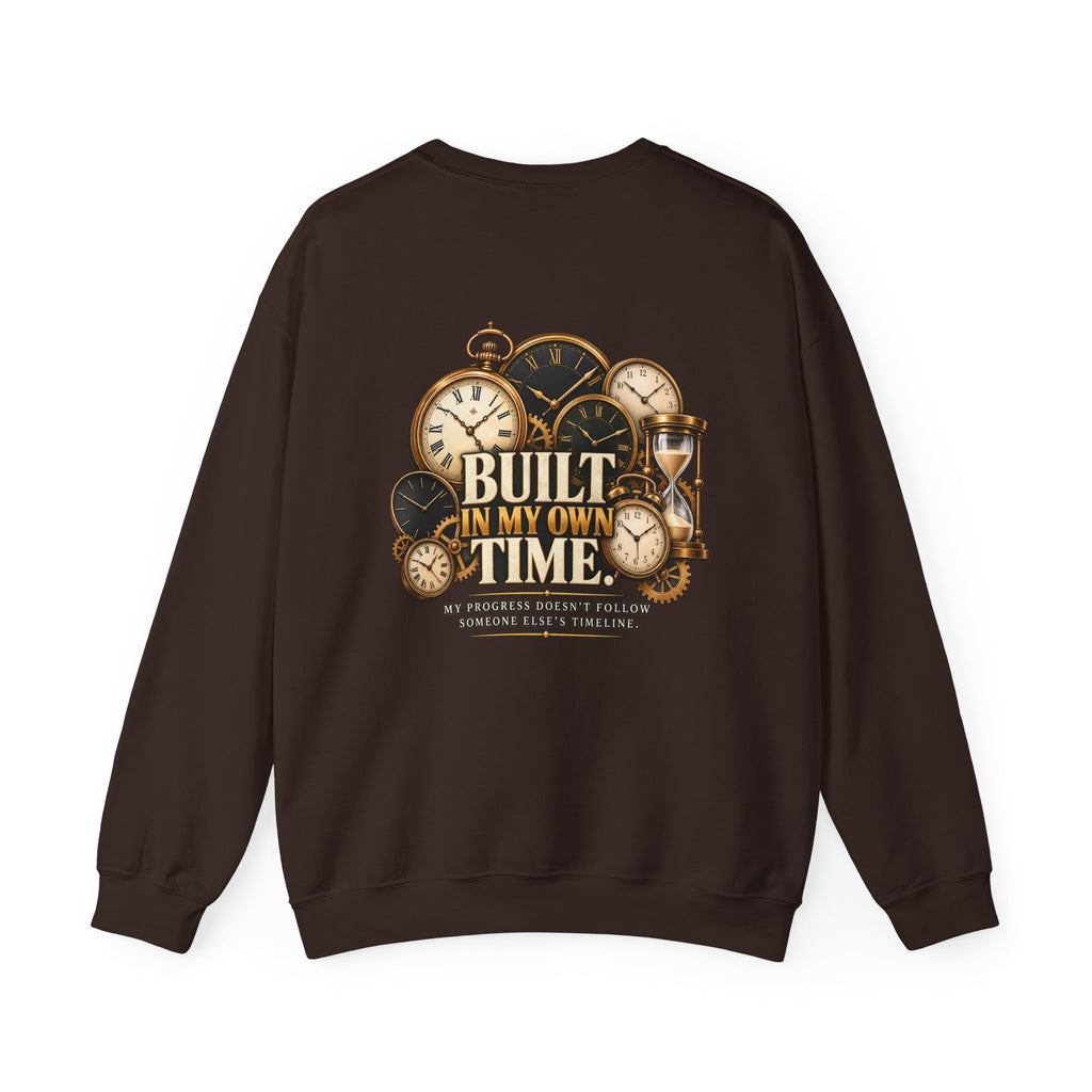 Built in My Own Time Vintage Clock Sweatshirt