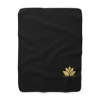 Golden Lotus Sherpa Throw
