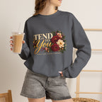 Tend to You Floral Self-Care Crewneck Sweatshirt