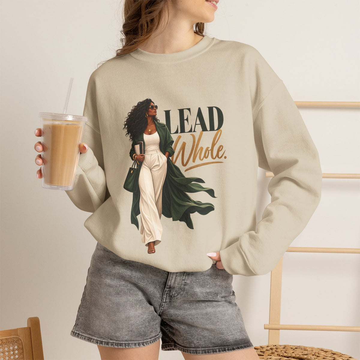 Lead Whole | Women's Empowerment Crewneck Sweatshirt