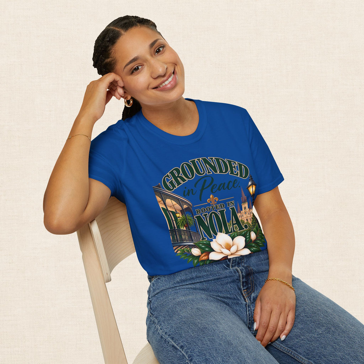 Grounded in Peace Rooted in NOLA T-Shirt