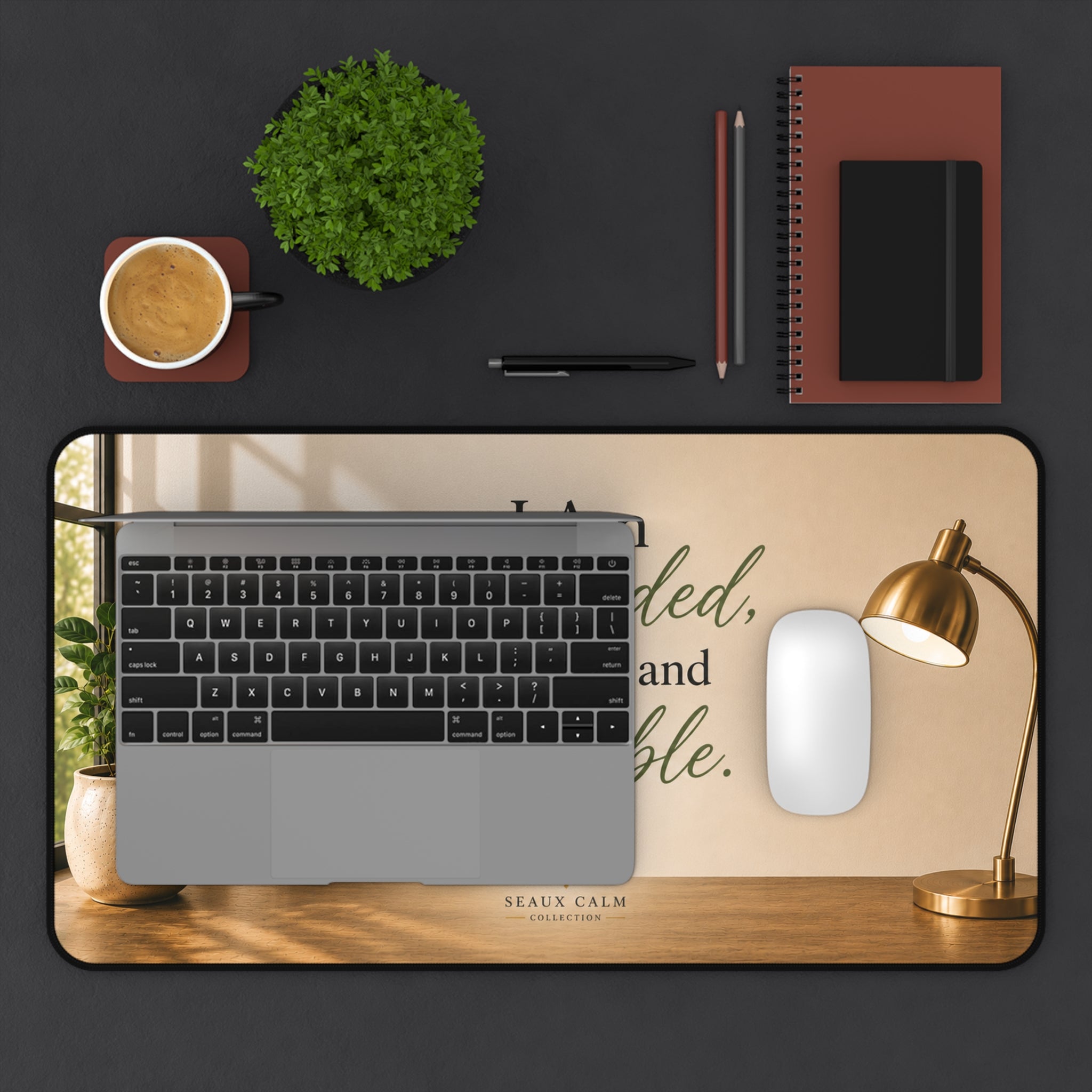 Grounded, Present & Capable Desk Mat