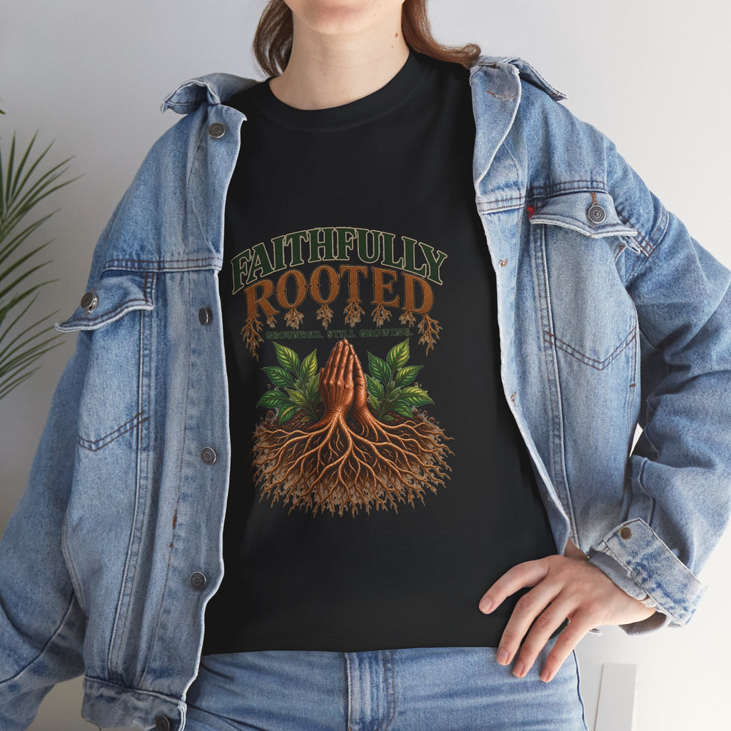 Faithfully Rooted | Christian Faith Graphic T-Shirt