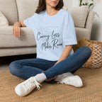 T-Shirt — 'Carry Less. Make Room' Minimalist Relaxed Tee