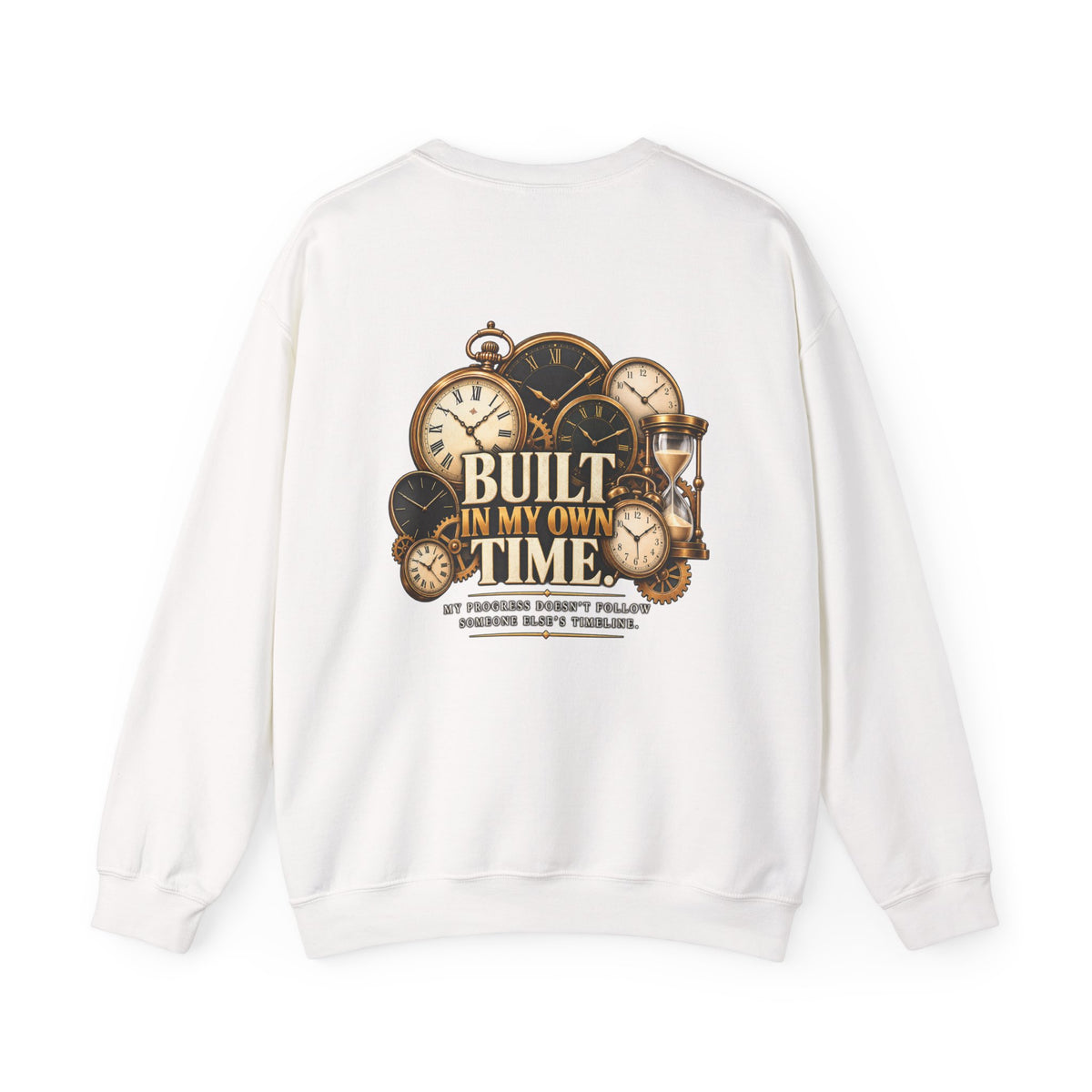 Built in My Own Time Vintage Clock Sweatshirt