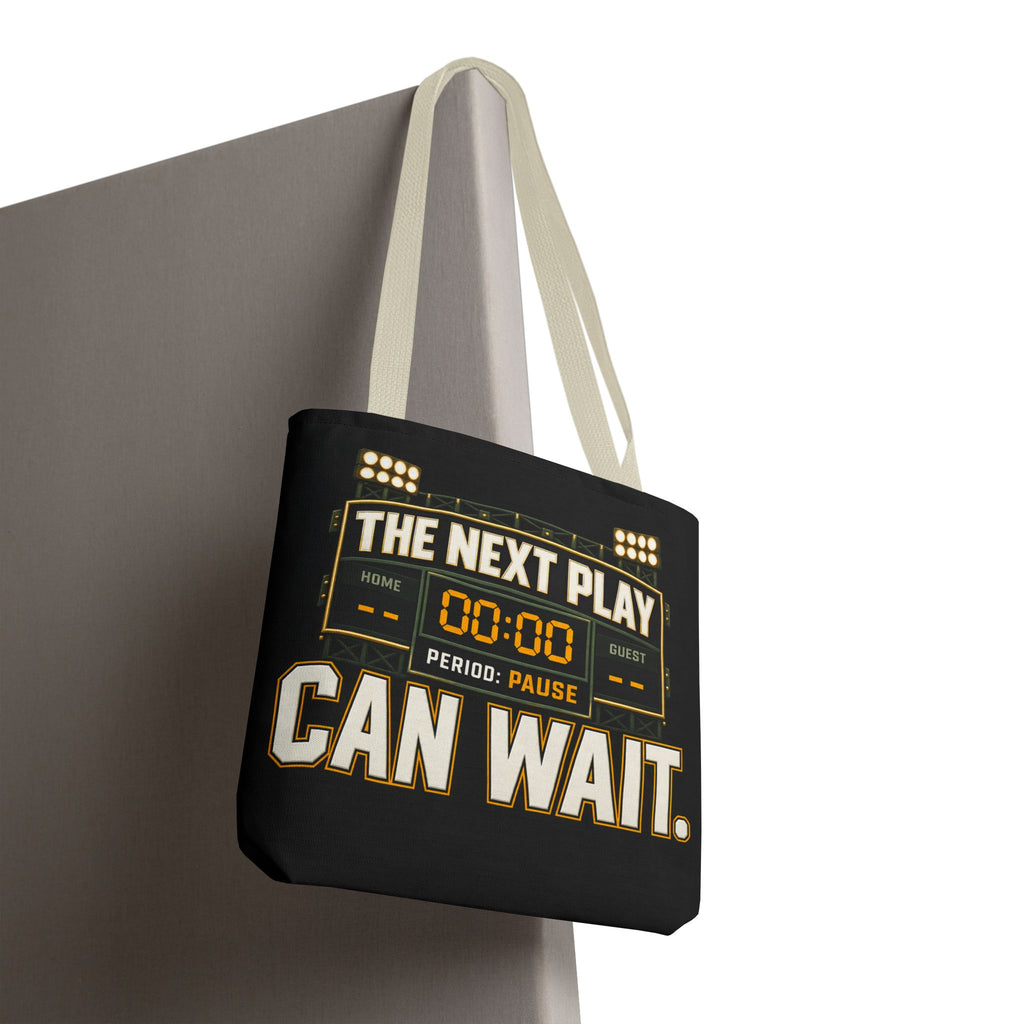 The Next Play Can Wait | Scoreboard Tote Bag
