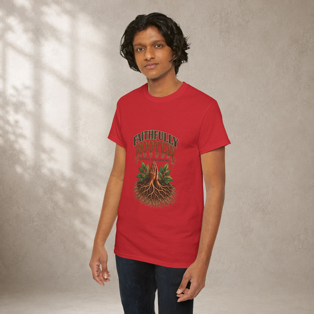 Faithfully Rooted | Christian Faith Graphic T-Shirt