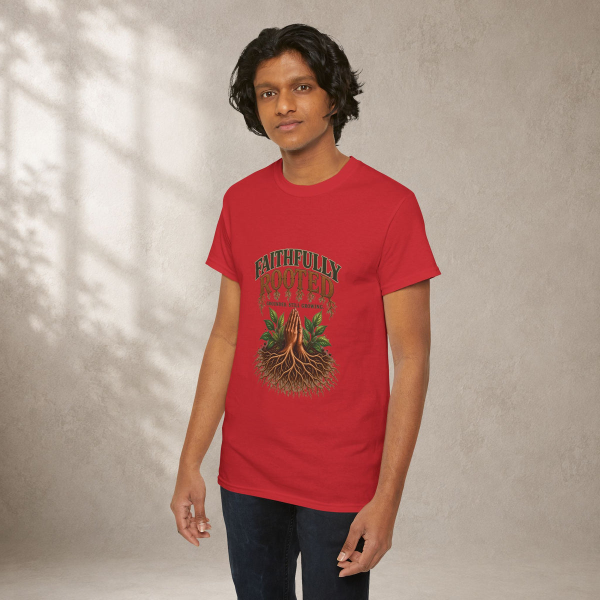 Faithfully Rooted | Christian Faith Graphic T-Shirt