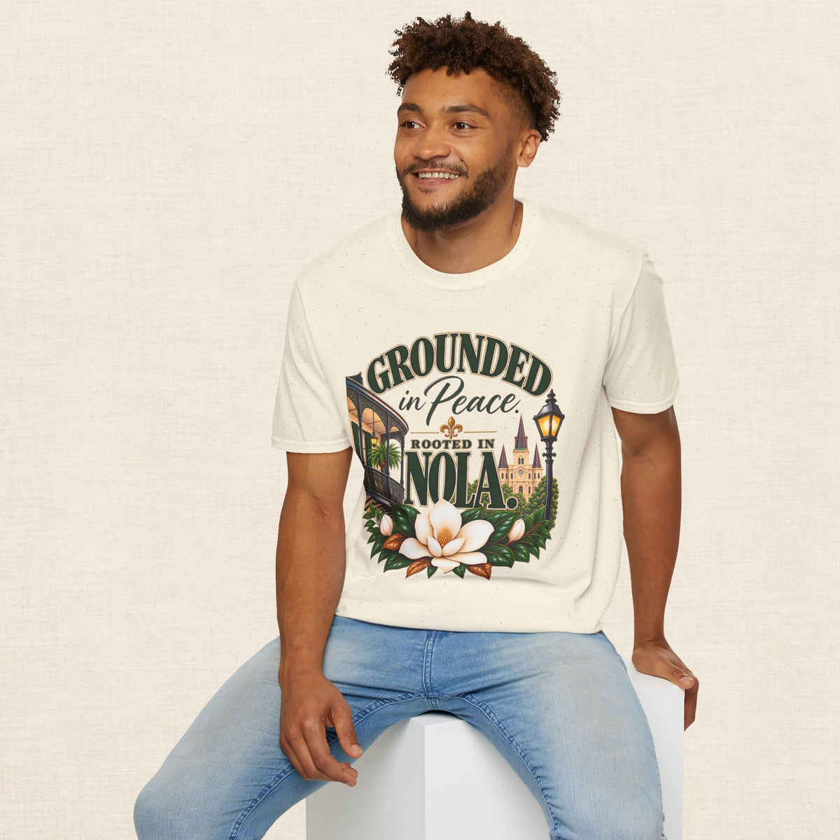 Grounded in Peace Rooted in NOLA T-Shirt