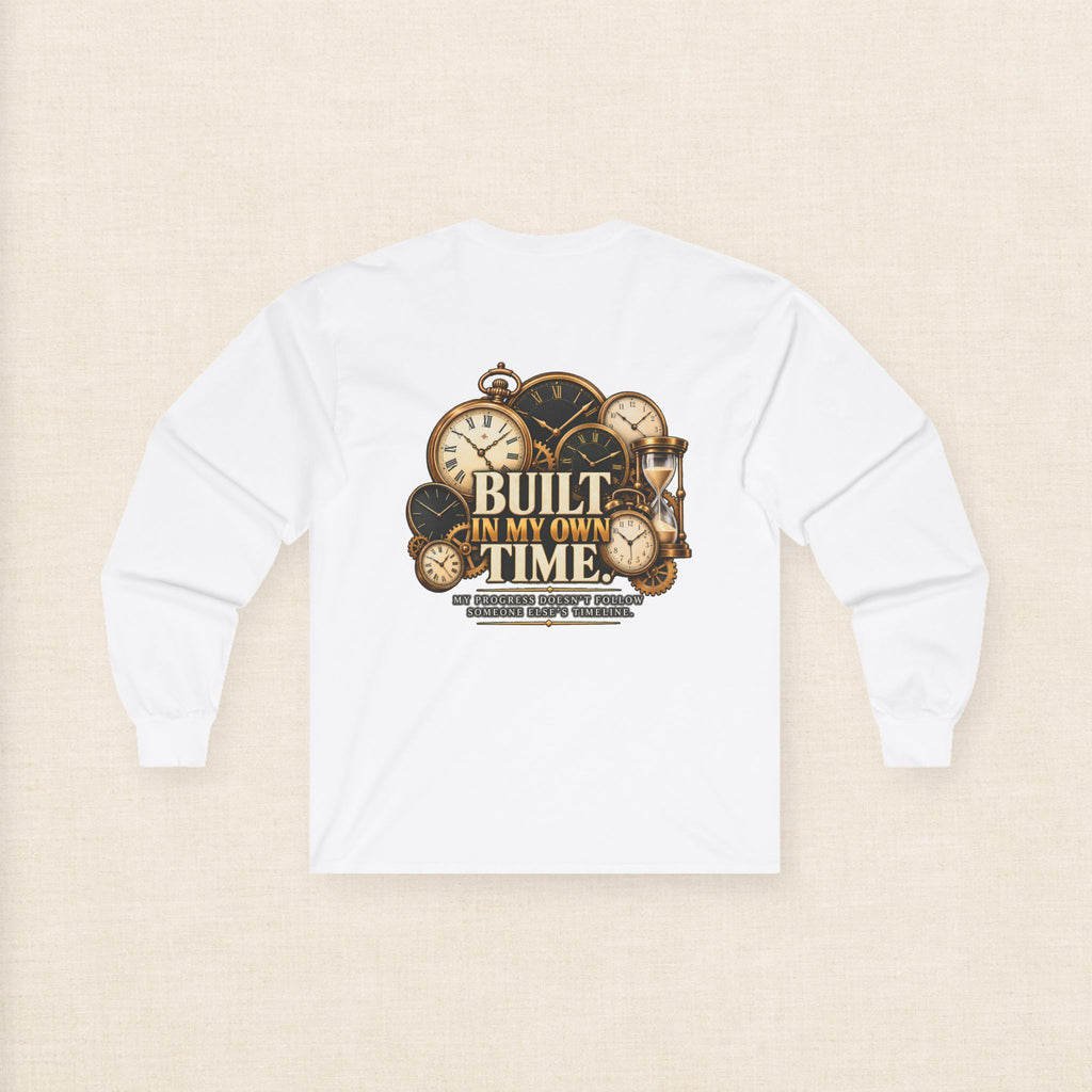 Built in My Own Time Vintage Clock Long Sleeve Tee