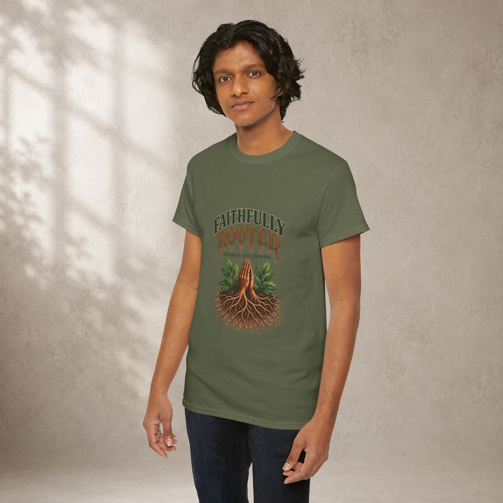 Faithfully Rooted | Christian Faith Graphic T-Shirt