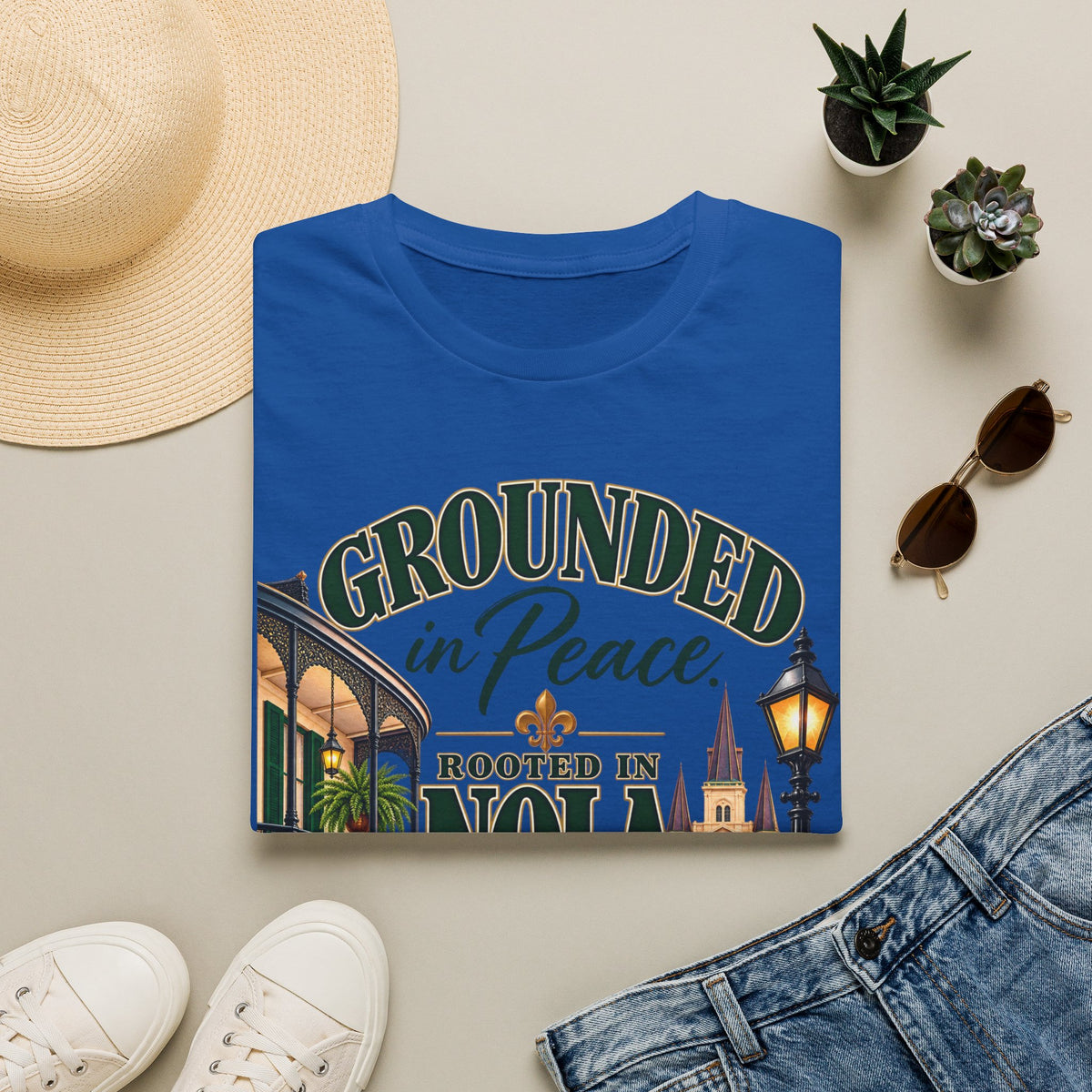 Grounded in Peace Rooted in NOLA T-Shirt