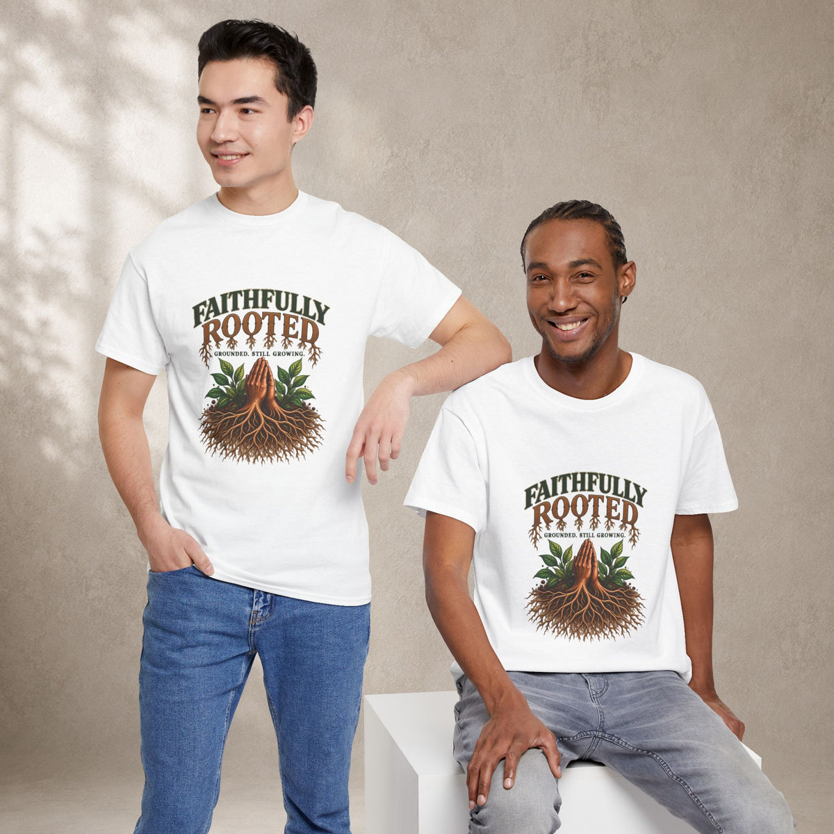 Faithfully Rooted | Christian Faith Graphic T-Shirt