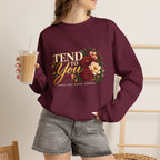 Tend to You Floral Self-Care Crewneck Sweatshirt
