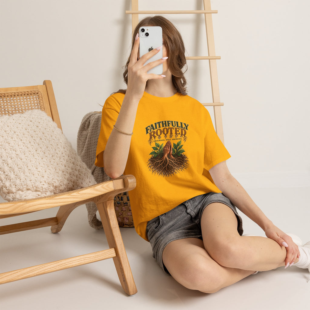 Faithfully Rooted | Christian Faith Graphic T-Shirt