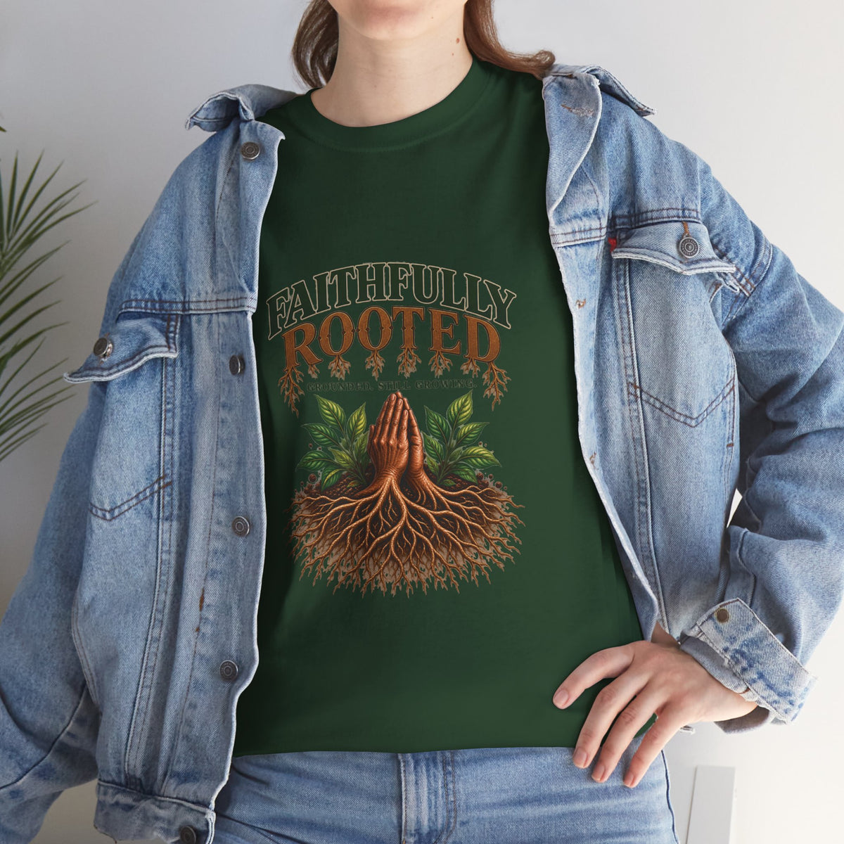 Faithfully Rooted | Christian Faith Graphic T-Shirt