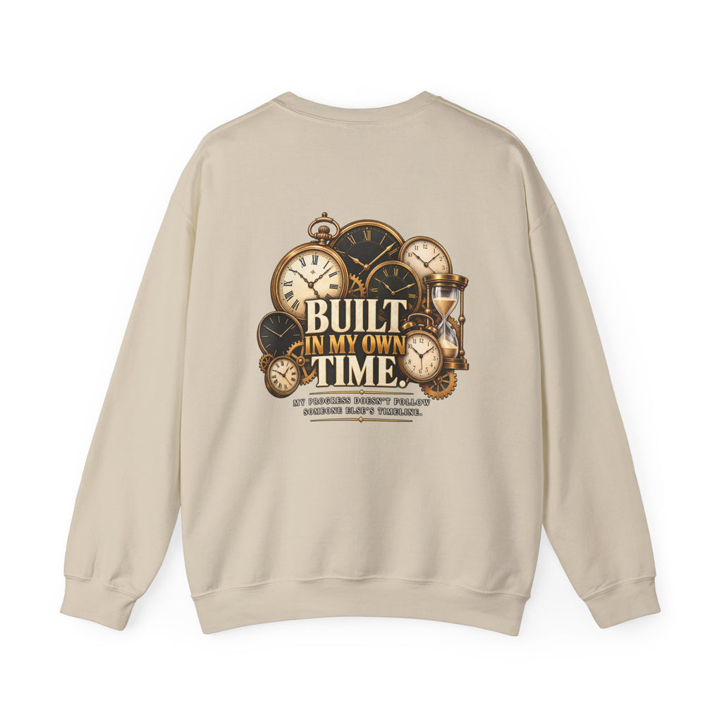 Built in My Own Time Vintage Clock Sweatshirt