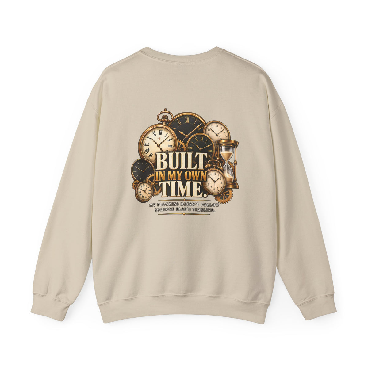 Built in My Own Time Vintage Clock Sweatshirt