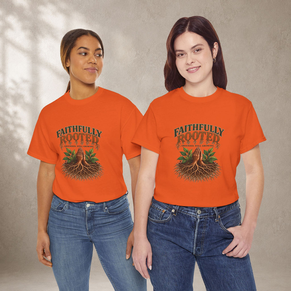 Faithfully Rooted | Christian Faith Graphic T-Shirt