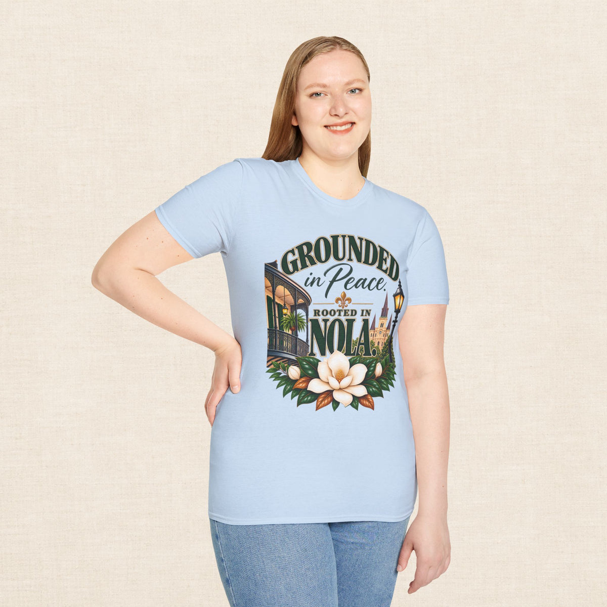 Grounded in Peace Rooted in NOLA T-Shirt