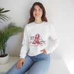 More Than A Ribbon. Space for the Fight. | Breast Cancer Awareness Crewneck Sweatshirt