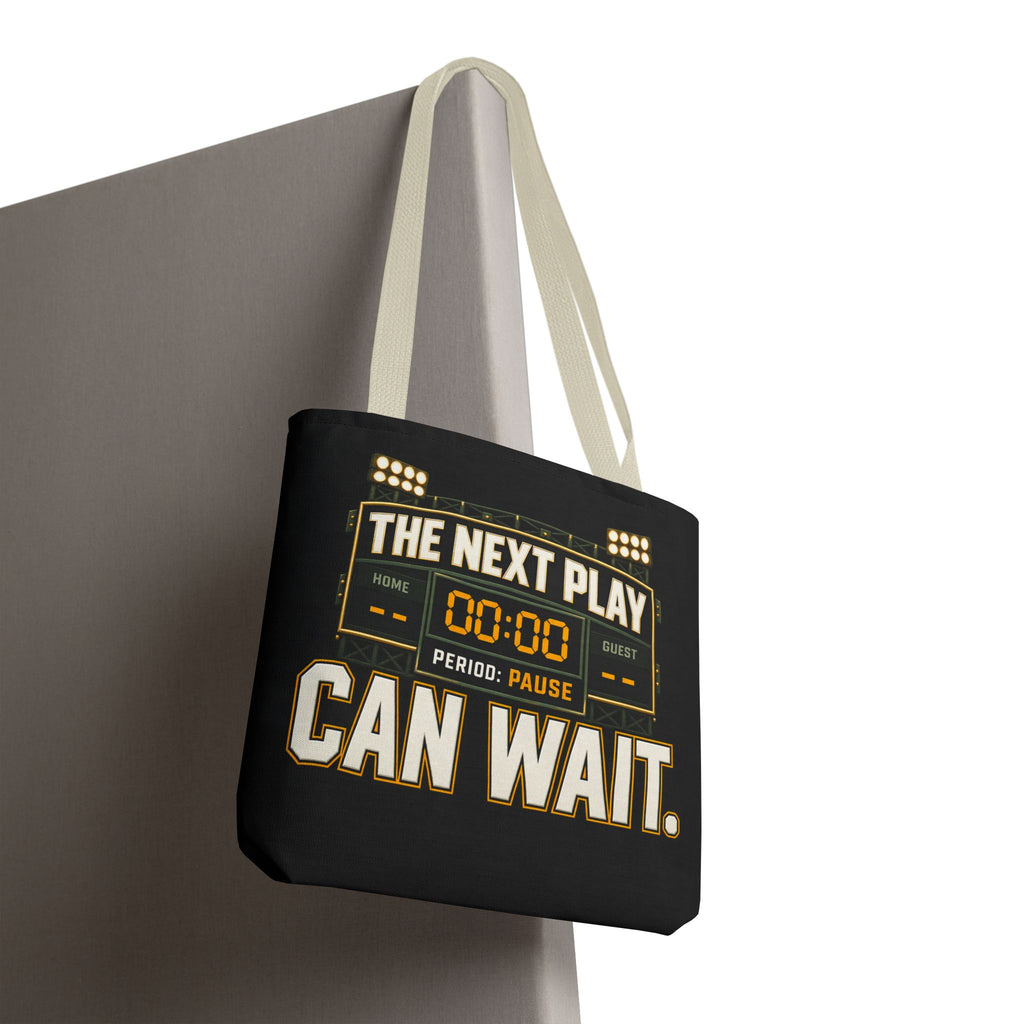 The Next Play Can Wait | Scoreboard Tote Bag