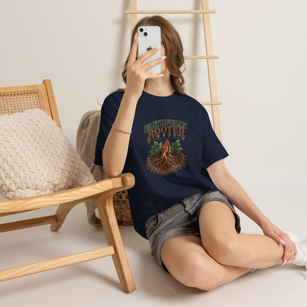 Faithfully Rooted | Christian Faith Graphic T-Shirt