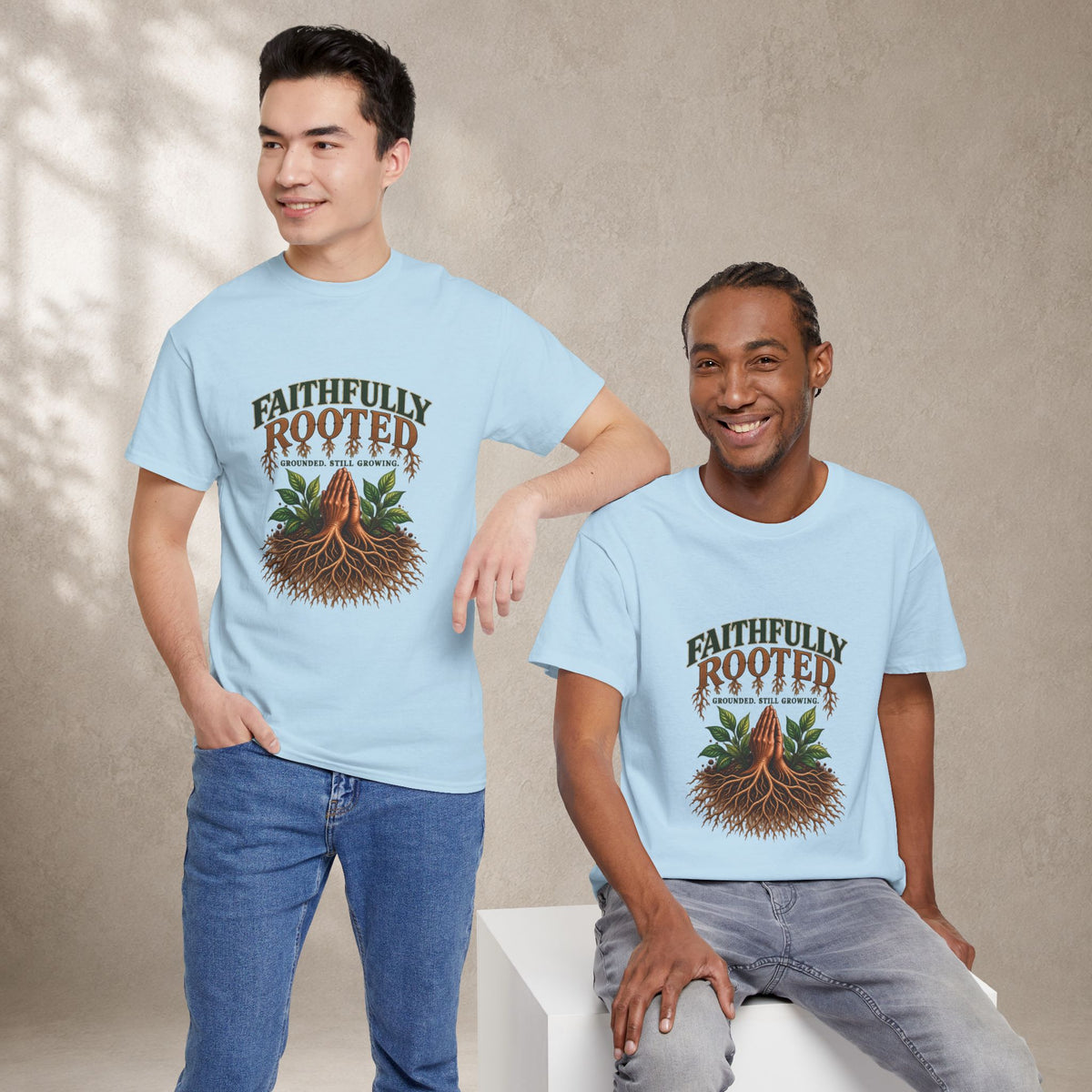 Faithfully Rooted | Christian Faith Graphic T-Shirt
