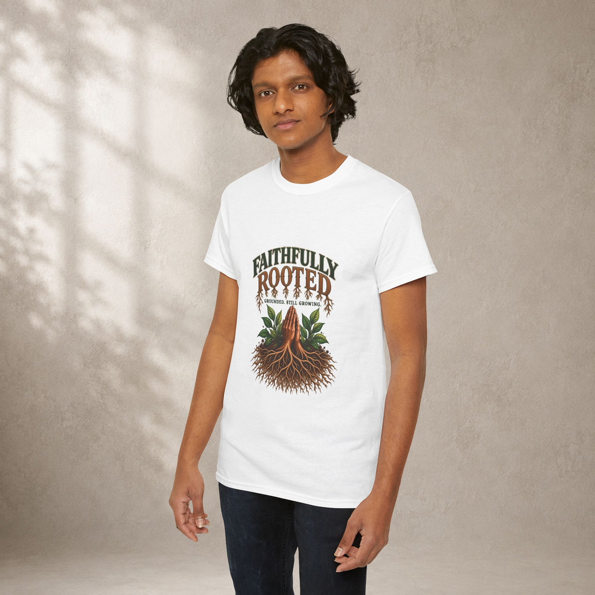 Faithfully Rooted | Christian Faith Graphic T-Shirt