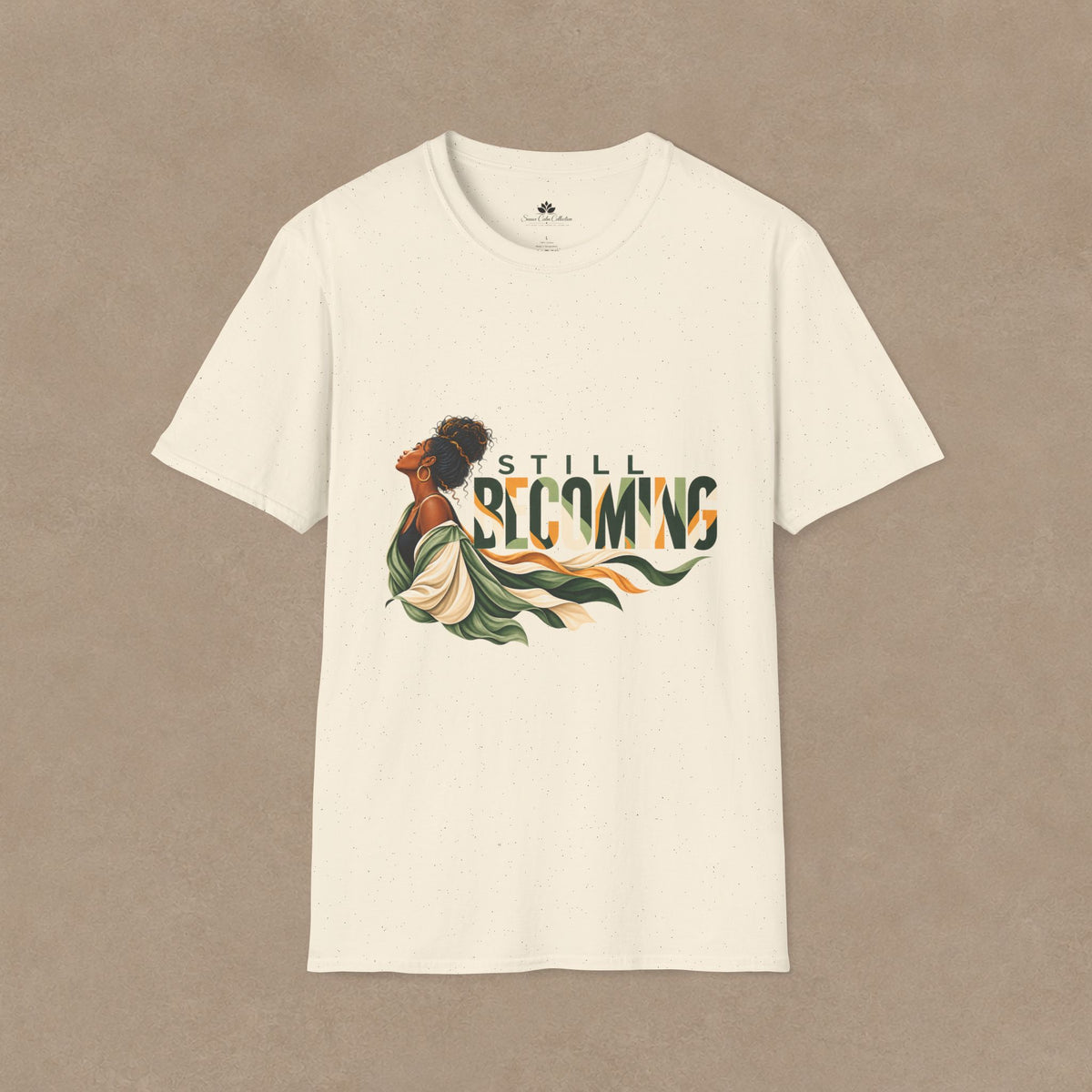 Still Becoming T-Shirt — Empowering Afrocentric Portrait Tee