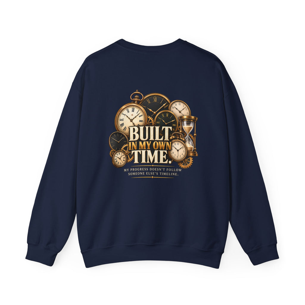 Built in My Own Time Vintage Clock Sweatshirt