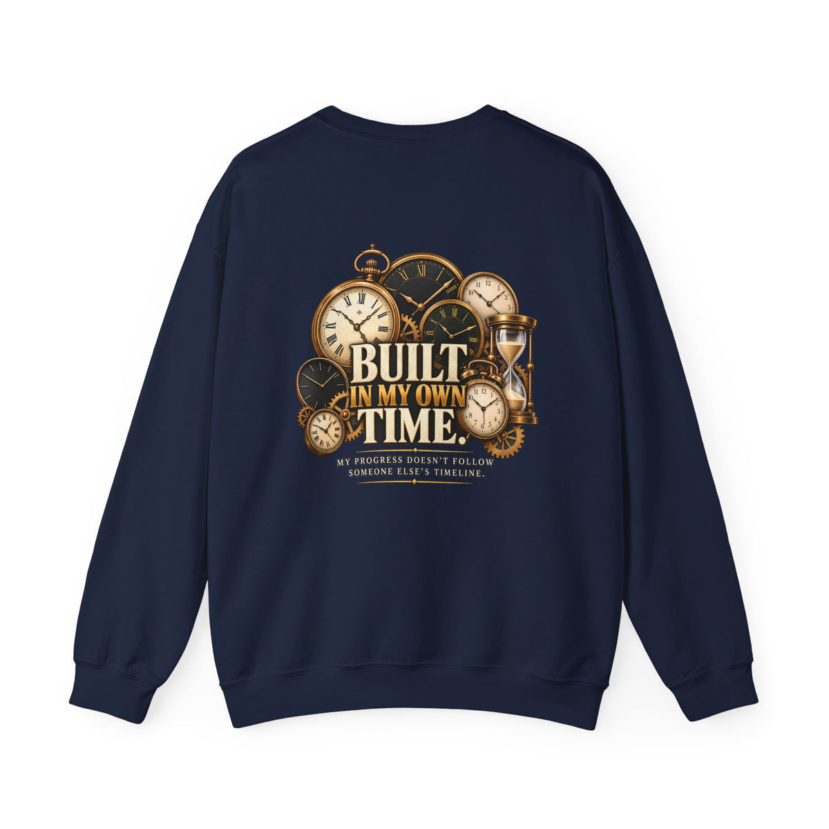 Built in My Own Time Vintage Clock Sweatshirt
