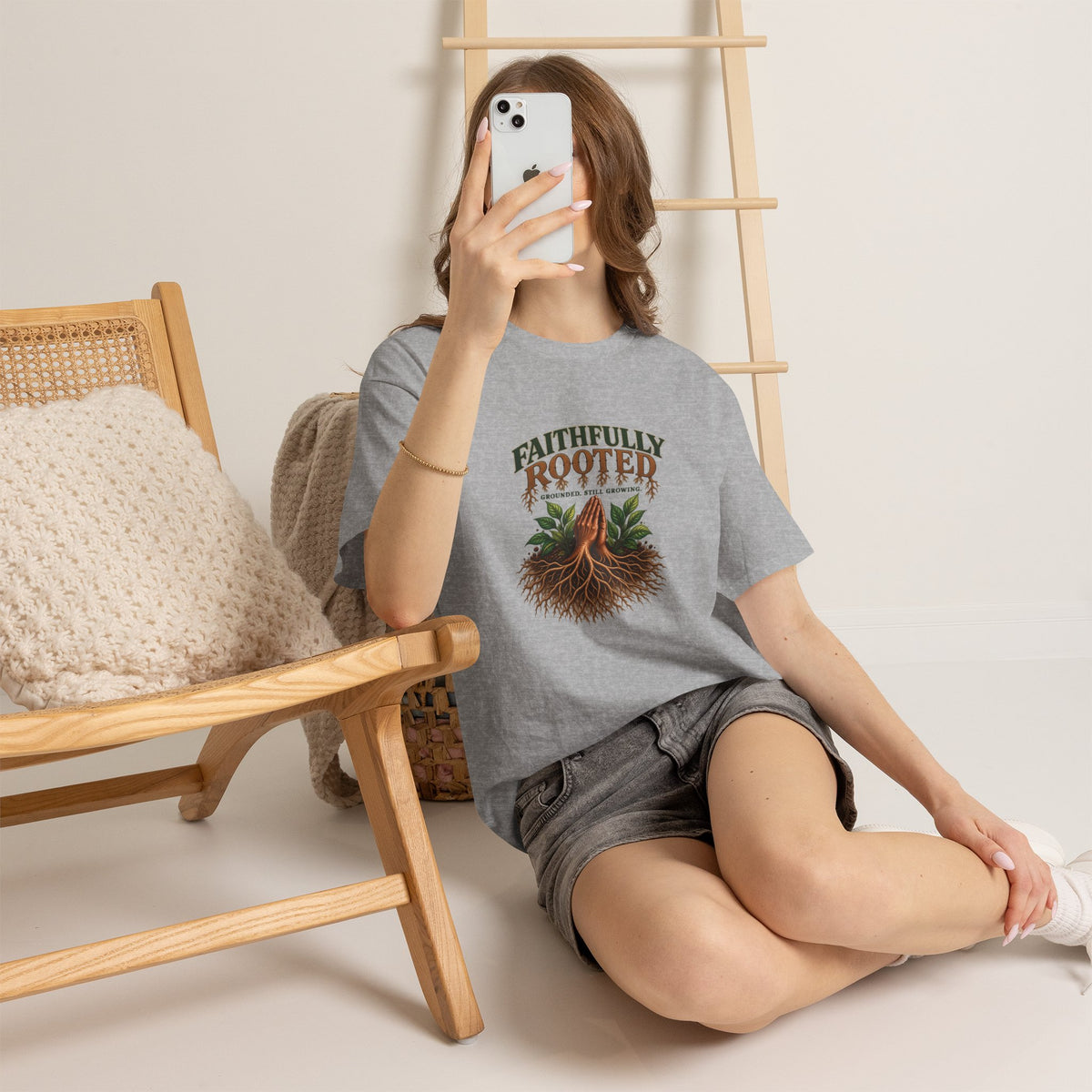 Faithfully Rooted | Christian Faith Graphic T-Shirt