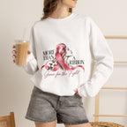 More Than A Ribbon. Space for the Fight. | Breast Cancer Awareness Crewneck Sweatshirt
