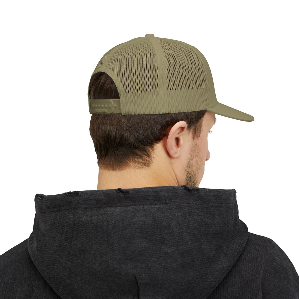 00:00 PAUSE Embroidered Snapback Trucker Cap