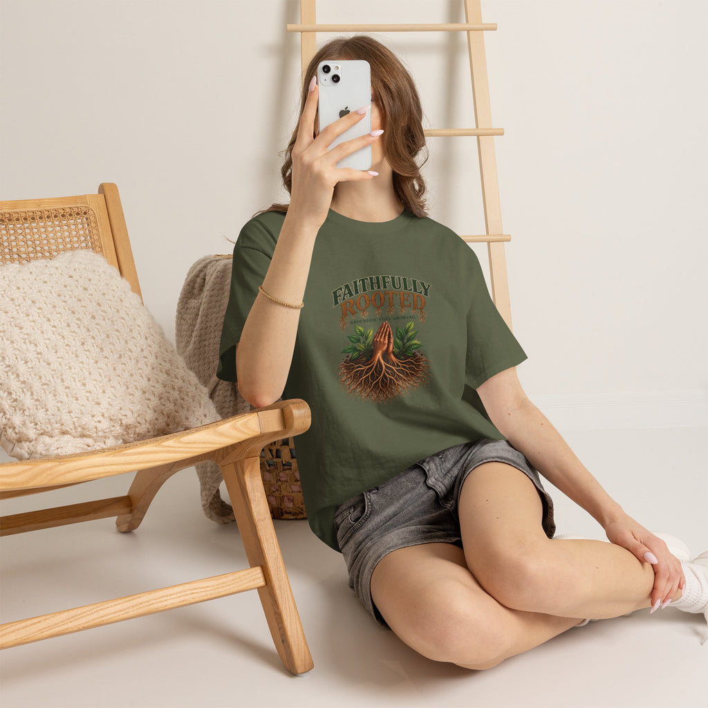Faithfully Rooted | Christian Faith Graphic T-Shirt