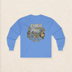 Evolve at Your Own Pace Butterfly Botanical Long Sleeve Tee